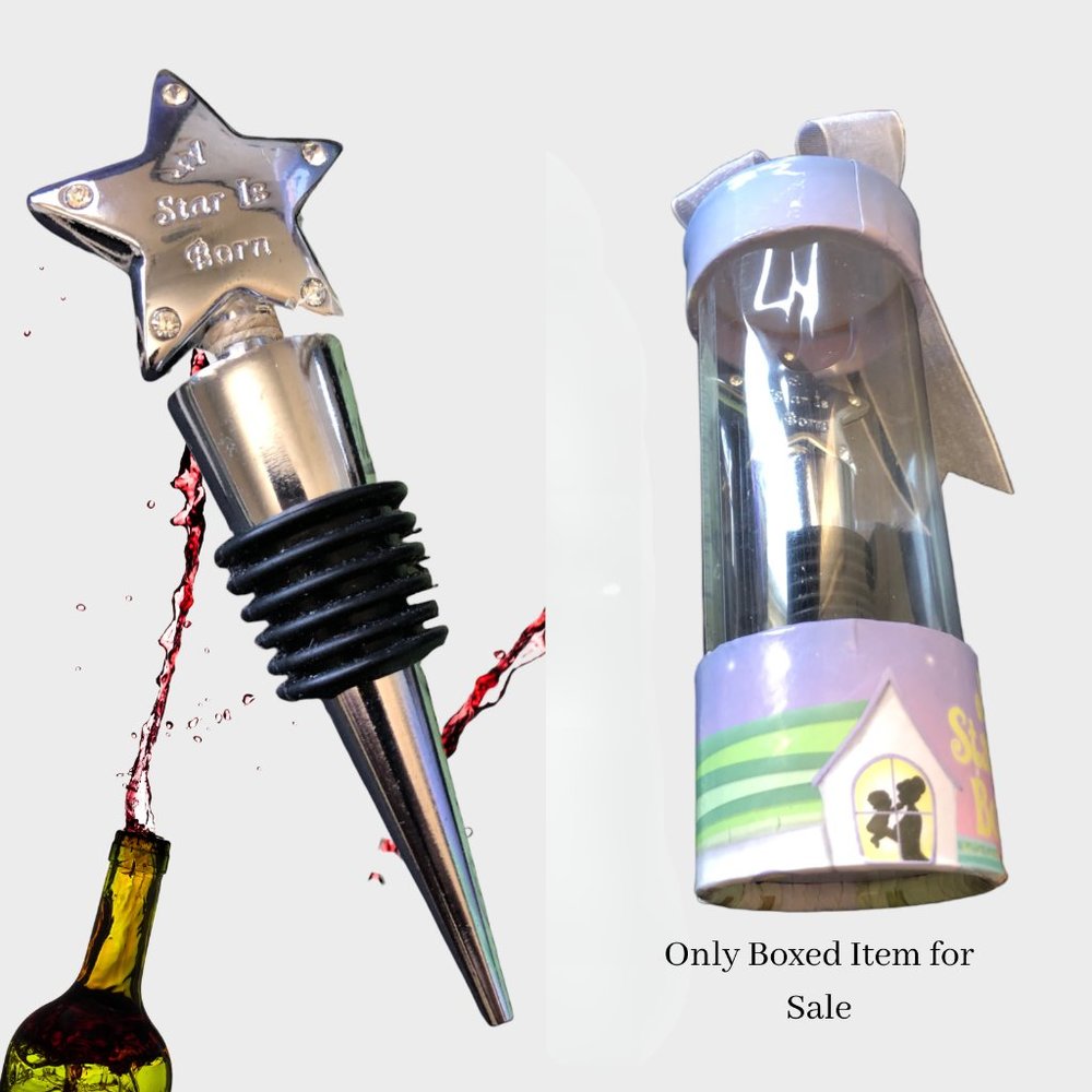 NEW Star Shaped Bottle Stopper for Wine Bottles and Spirits - sealed